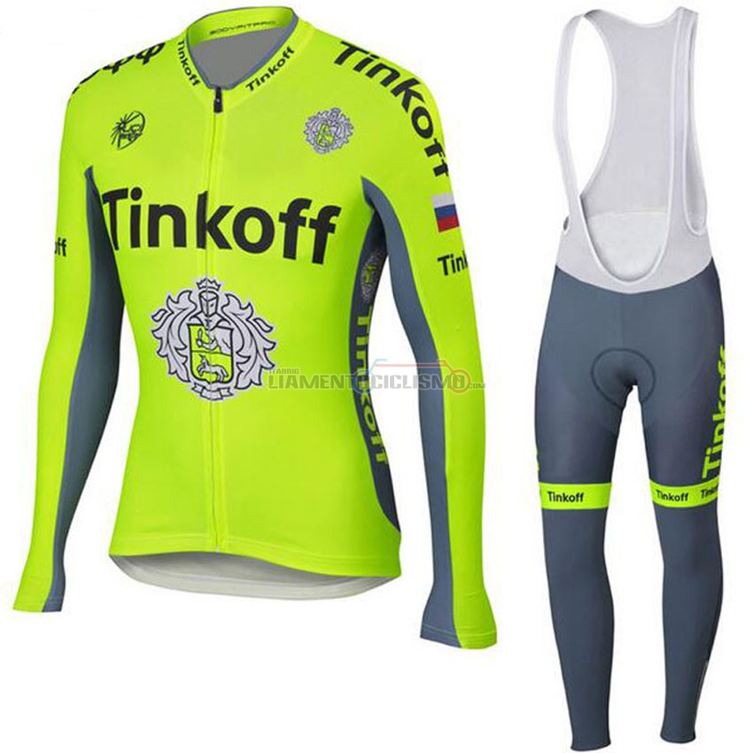 Abbigliamento Ciclismo Tinkoff ML 2018 Giallo